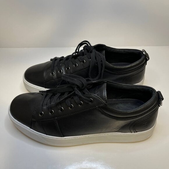 Andrew Marc Darwood Men's Black Leather Sneakers – Size US 8 - Picture 6 of 11